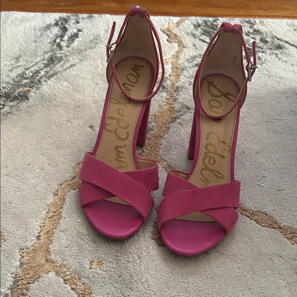 Sam Edelman Fuchsia Strappy Heels
